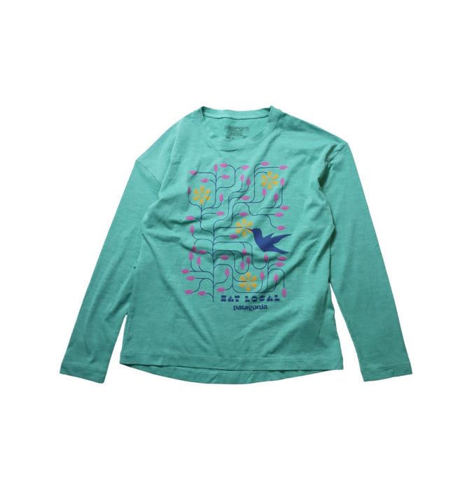 A Multicolour Long Sleeve T Shirts from Patagonia in size 7Y for girl. (Front View)