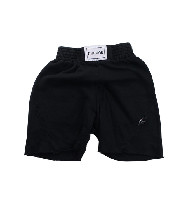 A Black Shorts from Nununu in size 6T for boy. (Front View)