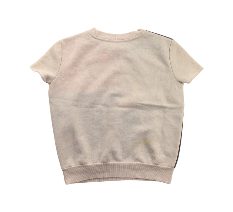 A Beige Short Sleeve Tops from Oaks of Acorn in size 8Y for girl. (Back View)