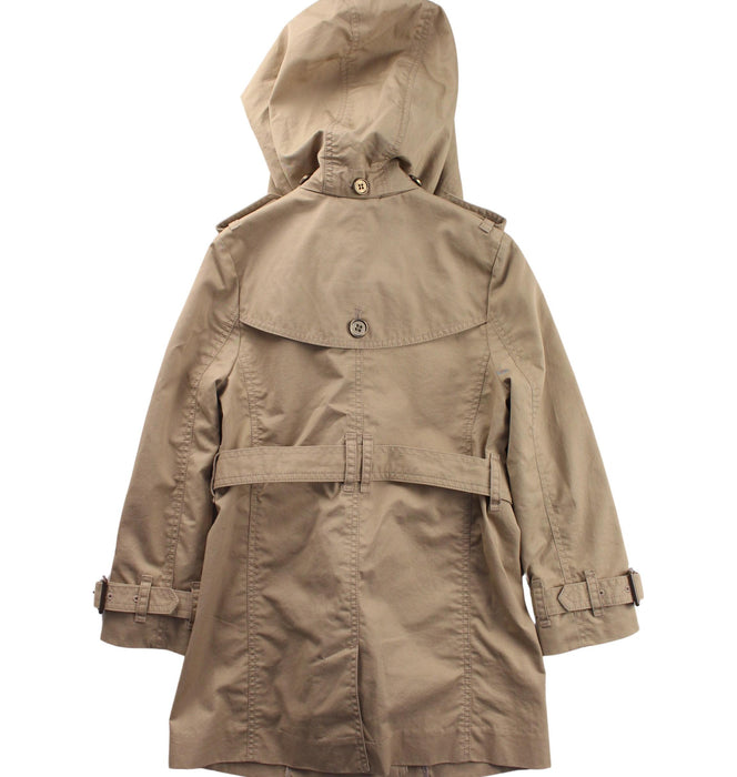 A Beige Coats from Burberry in size 4T for girl. (Back View)