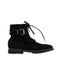 A Black Casual Boots from Burberry in size 6T for girl. (Front View)
