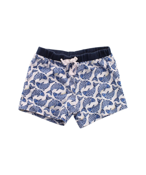 A Blue Shorts from Petit Bateau in size 6-12M for boy. (Front View)