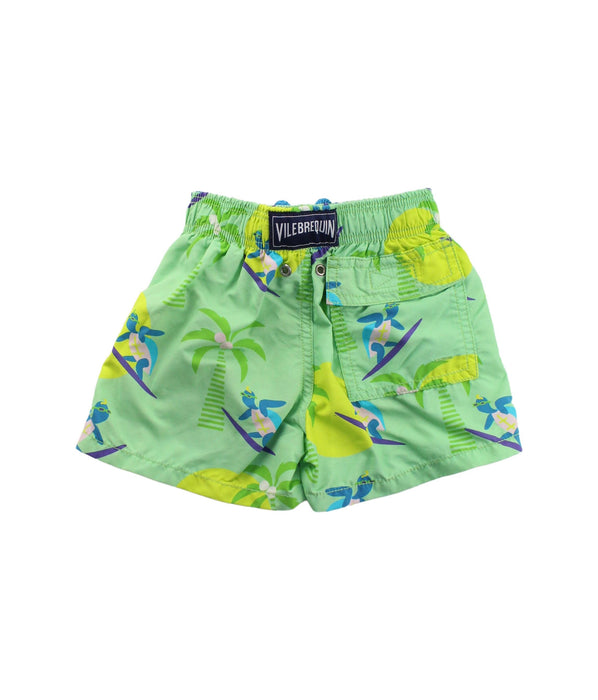 A Green Swim Shorts from Vilebrequin in size 2T for boy. (Back View)