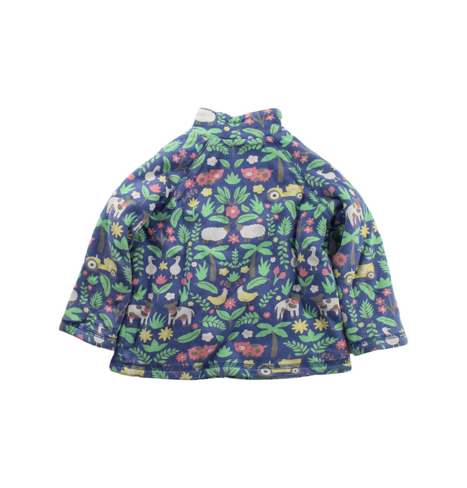 A Blue Buttoned Sweatshirts from Frugi in size 2T for girl. (Back View)