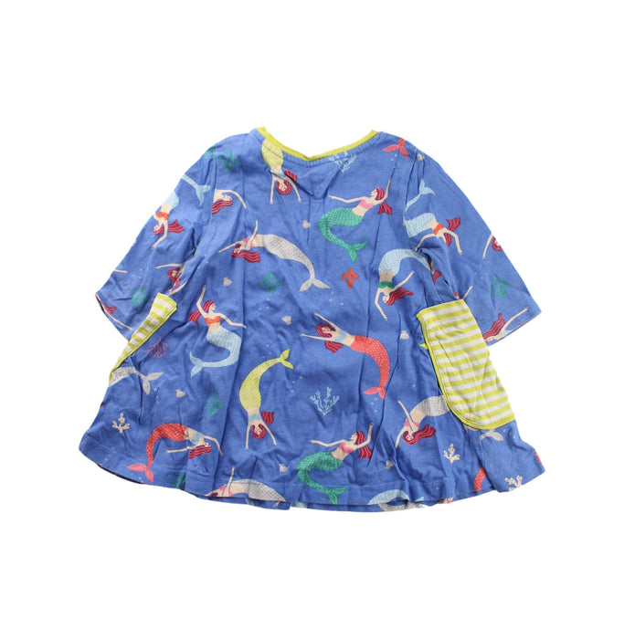 A Blue Long Sleeve Dresses from Boden in size 2T for girl. (Back View)