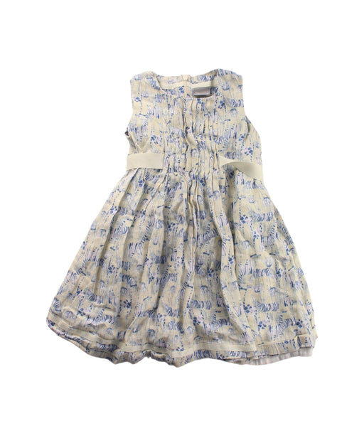 A Ivory Sleeveless Dresses from Jim Thompson in size 4T for girl. (Front View)