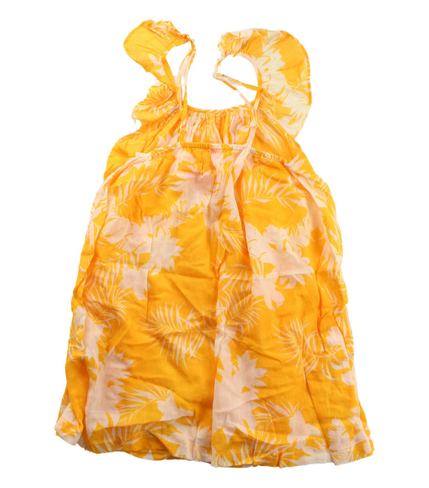 A Yellow Sleeveless Dresses from Seafolly in size 4T for girl. (Back View)