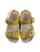 A Yellow Sandals from Clarks in size 5T for girl. (Back View)