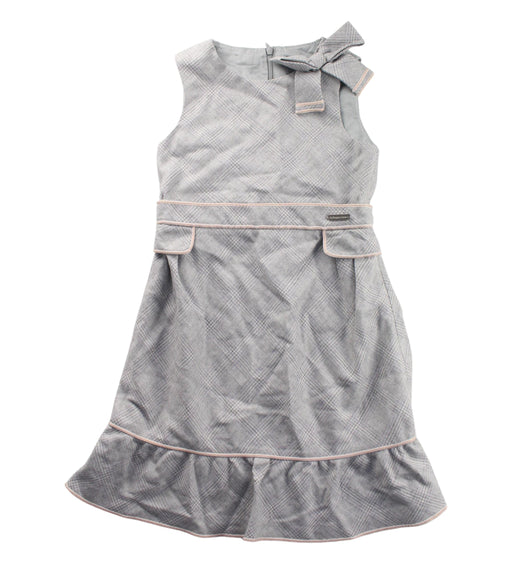 A Grey Sleeveless Dresses from Nicholas & Bears in size 6T for girl. (Front View)