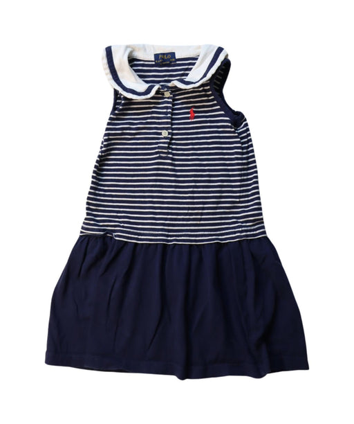 A White Sleeveless Dresses from Polo Ralph Lauren in size 4T for girl. (Front View)