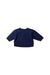 A Blue Crewneck Sweatshirts from Petit Bateau in size 12-18M for boy. (Back View)