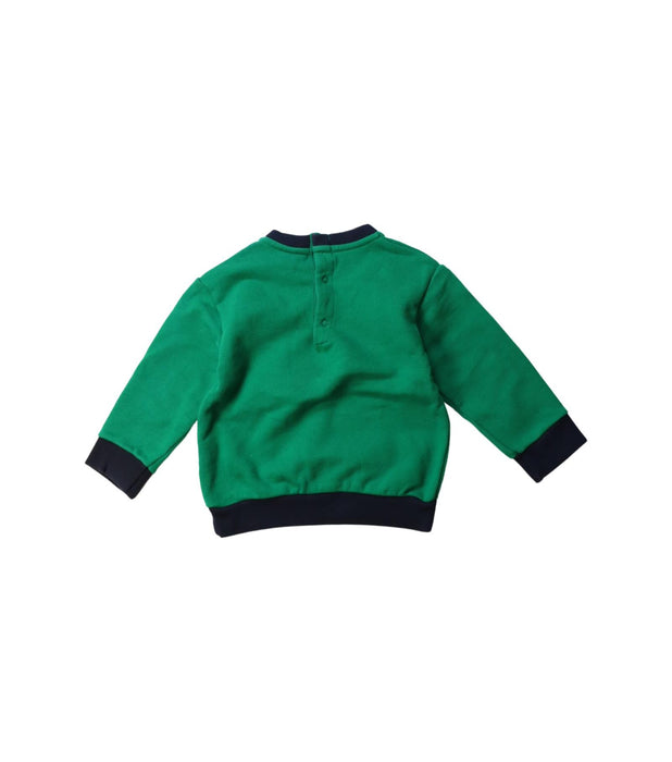 A Multicolour Crewneck Sweatshirts from Petit Bateau in size 12-18M for boy. (Back View)