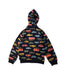 A Multicolour Hooded Sweatshirts from Polarn O. Pyret in size 6T for boy. (Back View)