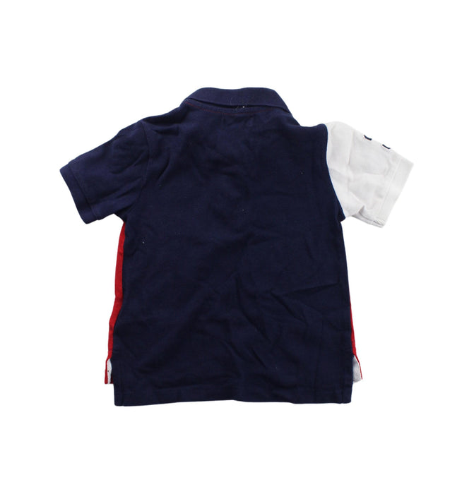 A Red Short Sleeve Polos from Ralph Lauren in size 12-18M for boy. (Back View)