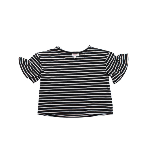 A Black Short Sleeve Tops from Seed in size 4T for girl. (Front View)