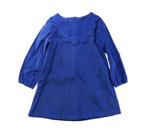 A Blue Long Sleeve Dresses from Jacadi in size 4T for girl. (Front View)