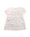 A White Short Sleeve Dresses from BCBG in size 5T for girl. (Front View)