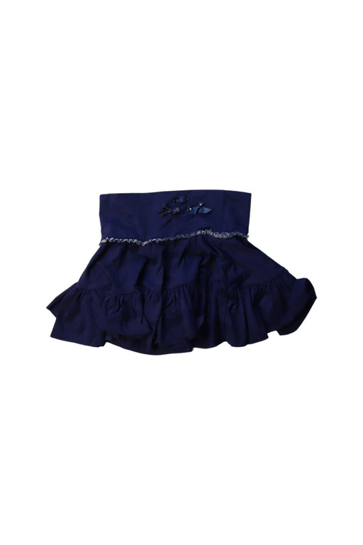 A Blue Short Skirts from Kiwi Saint-Tropez in size 6T for girl. (Front View)