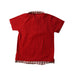 A Red Short Sleeve Polos from Chickeeduck in size 4T for boy. (Back View)