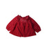 A Red Long Sleeve Tops from Organic Mom in size 12-18M for girl. (Front View)