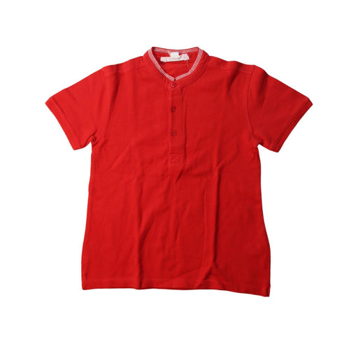 A Red Short Sleeve Polos from Chateau de Sable in size 6T for boy. (Front View)