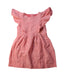 A Red Short Sleeve Dresses from Chateau de Sable in size 3T for girl. (Front View)