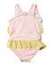 A Pink Swimsuits from Seed in size 18-24M for girl. (Back View)