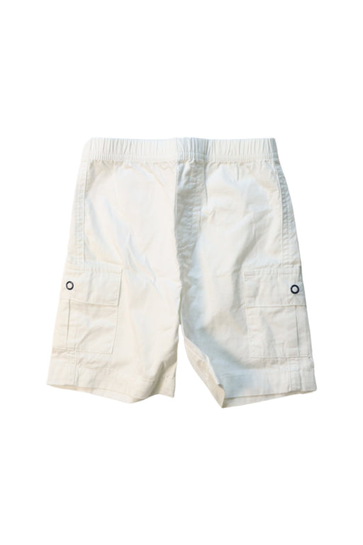 A White Shorts from Miniclasix in size 6-12M for boy. (Front View)