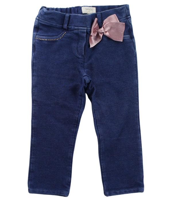 A Blue Jeans from Nanos in size 2T for girl. (Front View)