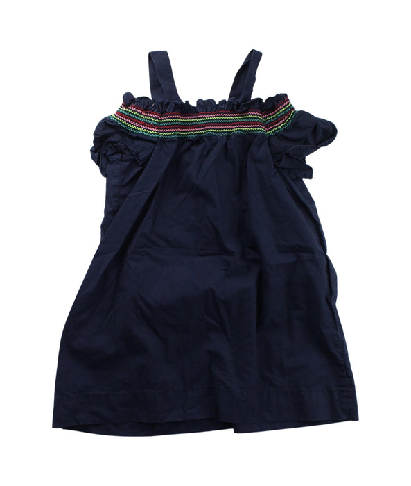 A Blue Short Sleeve Dresses from Crewcuts in size 2T for girl. (Back View)