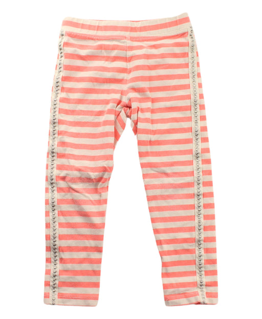 A White Leggings from Crewcuts in size 2T for girl. (Front View)