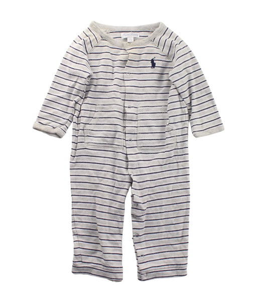 A Blue Long Sleeve Jumpsuits from Ralph Lauren in size 3-6M for boy. (Front View)
