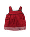 A Red Sleeveless Dresses from Wafflish Waffle in size 2T for girl. (Back View)