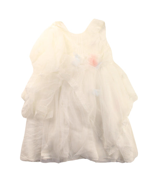 A White Sleeveless Dresses from Nicholas & Bears in size 3T for girl. (Front View)