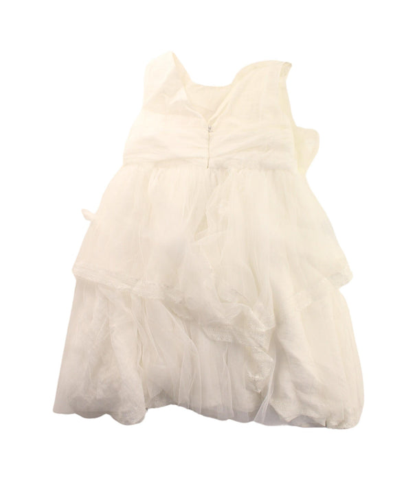 A White Sleeveless Dresses from Nicholas & Bears in size 3T for girl. (Back View)