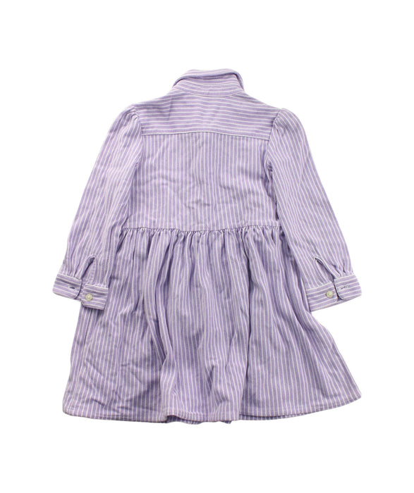 A White Long Sleeve Dresses from Ralph Lauren in size 4T for girl. (Back View)