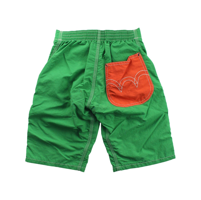 A Green Shorts from EDWIN in size 10Y for boy. (Back View)