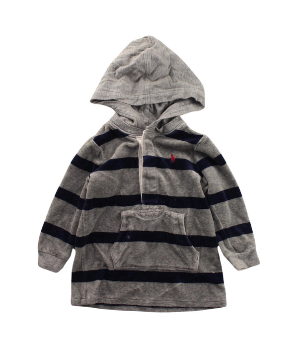 A Blue Hooded Sweatshirts from Ralph Lauren in size 6-12M for boy. (Front View)