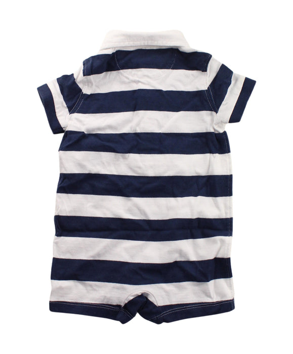 A Blue Short Sleeve Rompers from Ralph Lauren in size 3-6M for boy. (Back View)