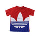 A Red Short Sleeve T Shirts from Adidas in size 6T for boy. (Front View)