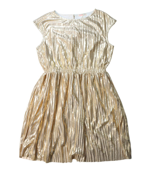 A Gold Short Sleeve Dresses from Crewcuts in size 8Y for girl. (Front View)