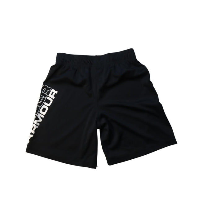 A Black Active Shorts from Under Armour in size 7Y for boy. (Back View)