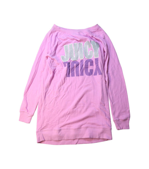 A Pink Crewneck Sweatshirts from Juicy Couture in size 13Y for girl. (Front View)