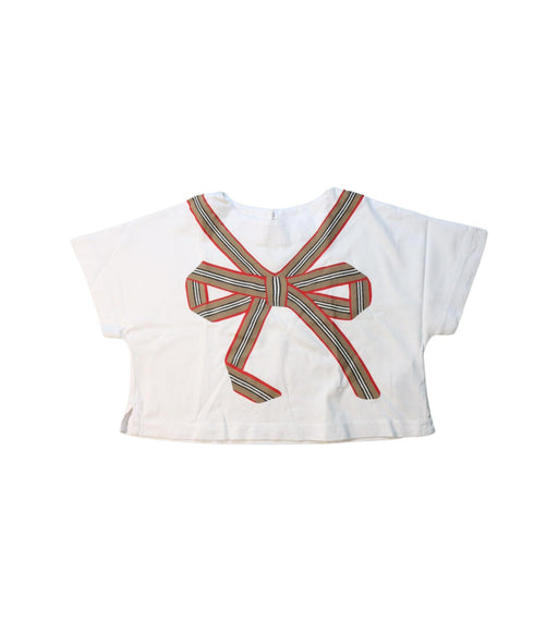 A Multicolour Short Sleeve T Shirts from Burberry in size 3T for girl. (Front View)