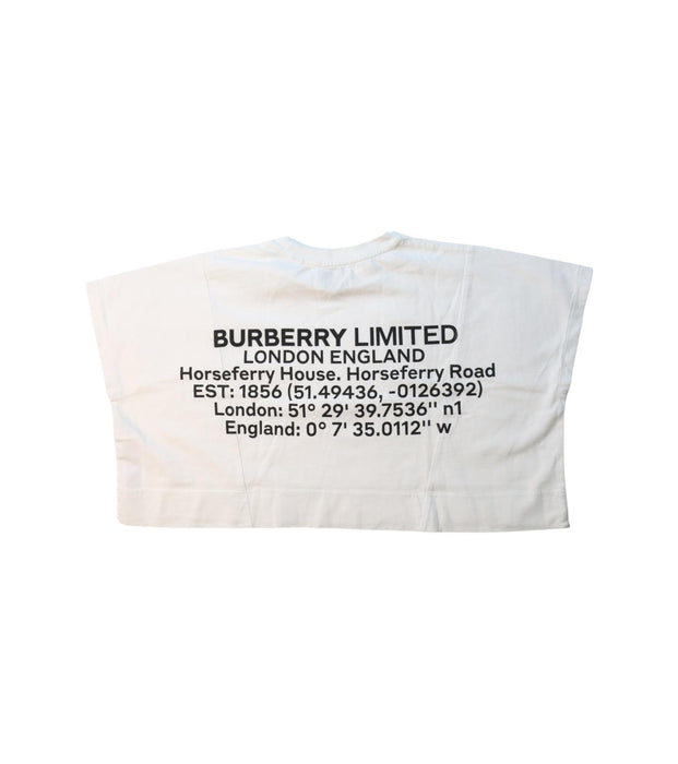 A White Short Sleeve Tops from Burberry in size 3T for neutral. (Back View)