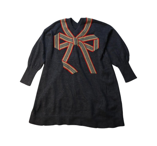 A Multicolour Long Sleeve Dresses from Burberry in size 4T for girl. (Front View)