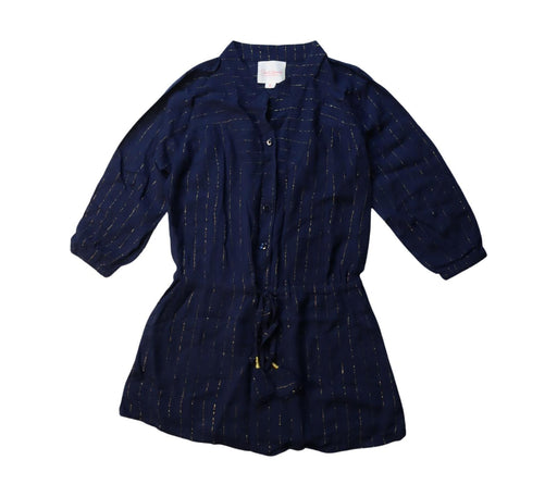 A Navy Long Sleeve Dresses from Sunset Limonade in size 4T for girl. (Front View)