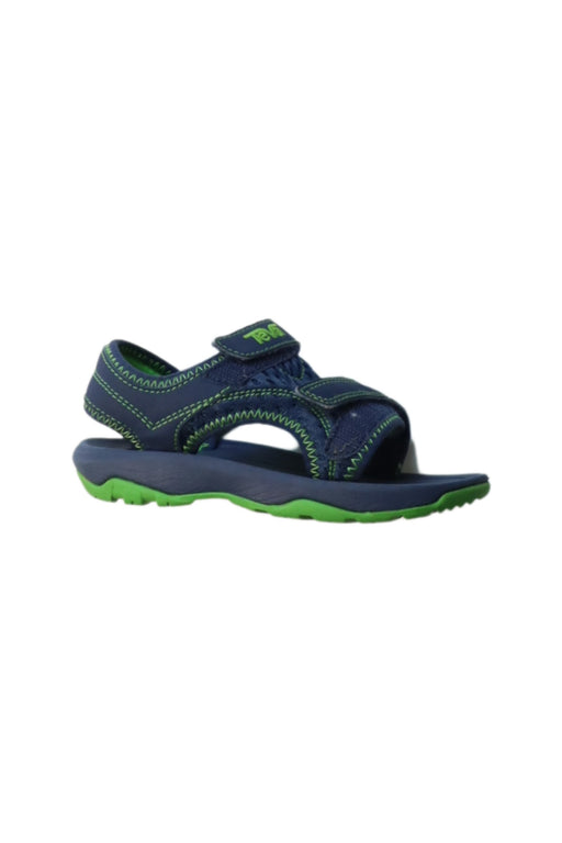 A Blue Sandals from Teva in size 3T for boy. (Front View)