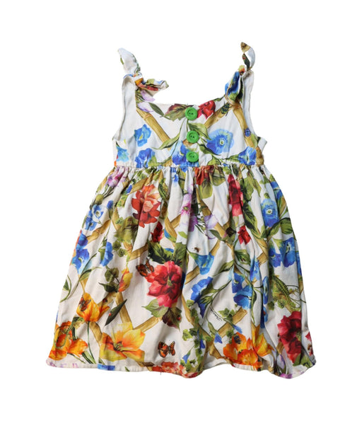 A Multicolour Sleeveless Dresses from Dolce & Gabbana in size 6T for girl. (Front View)