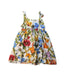 A Multicolour Sleeveless Dresses from Dolce & Gabbana in size 6T for girl. (Back View)